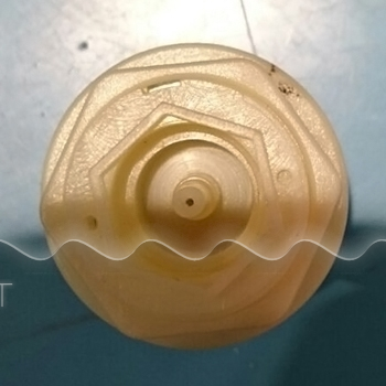 Пневмокнопка из ABS-пластика, хром, подкл. 1" /ASA-321/